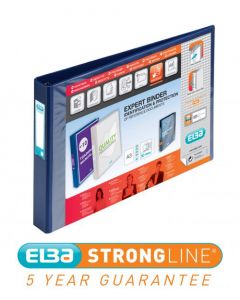 ELBA VISION 30MM 4D-RING BINDER OBLONG A3 BLUE 100080865