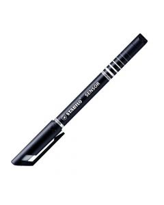 Stabilo Sensor Fineliner Bright Pen Black (Pack Of 10) 189/46