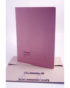 EXACOMPTA GUILDHALL HEAVYWEIGHT TRANSFER SPIRAL POCKET FILE 420GSM FC PINK (PACK OF 25 FILES) 211/6006