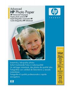 HP A4 White Advanced Glossy Photo Paper 250gsm (Pack of 50) Q8698A