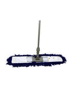 SYR 60CM FLAT DUST SWEEPER - BLUE -  COMPLETE WITH SWEEPER HEAD, UNIVERSAL SOCKET AND ALUMINIUM HANDLE
