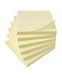 5 STAR OFFICE EXTRA STICKY RE-MOVE NOTES PAD OF 90 SHEETS 76X76MM YELLOW [PACK 12]