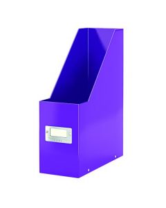 LEITZ WOW CLICK AND STORE MAGAZINE FILE PURPLE 60470062  (PACK OF 1)