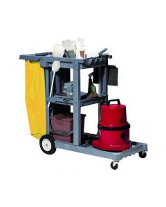 STRUCT-O-CART MOBILE CLEANING TROLLEY GREY (INCLUDES REUSABLE 100 LITRE VINYL WASTE BAG) 101332