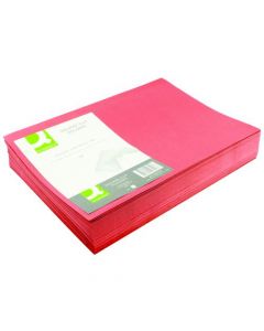 Q-CONNECT SQUARE CUT FOLDER LIGHTWEIGHT 180GSM FOOLSCAP RED (PACK OF 100 FOLDERS) KF26028