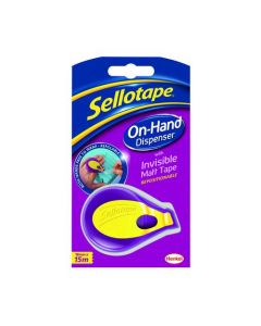 SELLOTAPE ON-HAND DISPENSER WITH TAPE 18MM X 15M 2379004 (PACK OF 1)