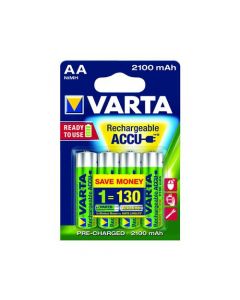 VARTA AA RECHARGEABLE ACCU BATTERY NIMH 2100 MAH (PACK OF 4) 56706101404