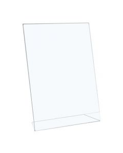5 STAR OFFICE SIGN HOLDER PORTRAIT SLANTED A4 CLEAR (PACK OF 1)