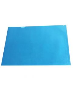 BLUE CUT FLUSH FOLDERS (PACK OF 100 FOLDERS) WX01486