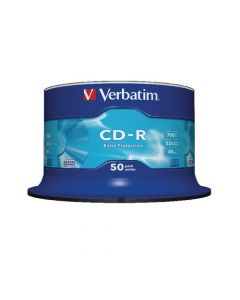 Verbatim CD-R Extra Protection Spindle 52x 700MB (Pack of 50) 43351