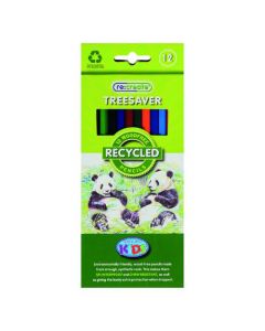 RECREATE TREESAVER RECYCLED COLOURING PENCILS (PACK OF 12) TREE12COL
