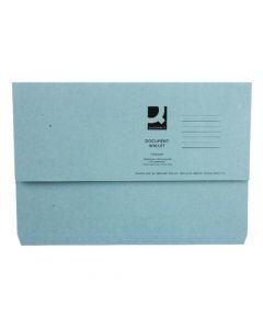 WHITE BOX BLUE DOCUMENT WALLET (PACK OF 50 WALLETS) 45913EAST