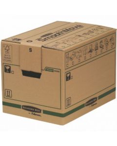 FELLOWES BANKERS BOX MOVING BOX SMALL BROWN GREEN (PACK OF 5) 6205201