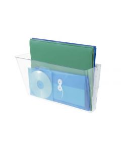 DEFLECTO LINKING WALL FILE POCKET A4 CLEAR (STACKED VERTICALLY FOR INCREASED STORAGE) 73201 (PACK OF 1)