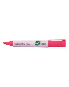 5 STAR ECO HIGHLIGHTER CHISEL TIP 1-5MM LINE PINK [PACK 10]