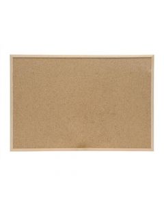 5 STAR ECO NOTICEBOARD CORK WITH PINE FRAME W900XH600MM