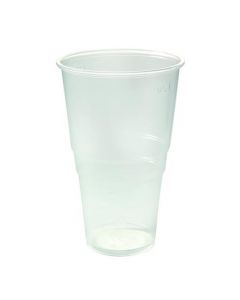 PLASTIC PINT GLASS CLEAR (PACK OF 50 GLASSES) 0510043