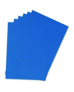 Q-CONNECT A4 BLUE LEATHERGRAIN COMB BINDER COVER (PACK OF 100) KF00500