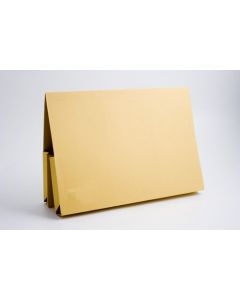 EXACOMPTA GUILDHALL LEGAL DOUBLE POCKET WALLET FOOLSCAP YELLOW (PACK OF 25) 214-YLW