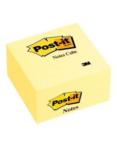 POST-IT NOTE CUBE 76X76MM CANARY YELLOW 450 SHEETS 636B (PACK OF 1)