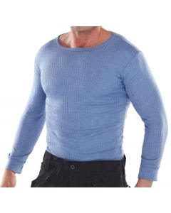 BEESWIFT LONG SLEEVE THERMAL VEST BLUE S (PACK OF 1)