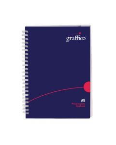 GRAFFICO HARD COVER WIREBOUND NOTEBOOK 160 PAGES A5 500-0511 (PACK OF 1)