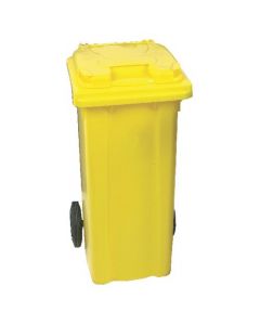 YELLOW CLINICAL WASTE 2 WHEEL REFUSE CONTAINER 240 LITRES 377919
