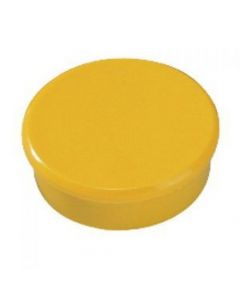 BI-OFFICE ROUND MAGNETS 10MM YELLOW (PACK OF 10)