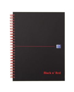 BLACK N' RED SMART RULED WIREBOUND HARDBACK NOTEBOOK 140 PAGES A5+ (PACK OF 5) 846354904