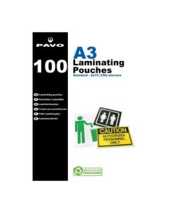 PAVO LAMINATING POUCHES, A3 150 MICRON (PACK OF 100)