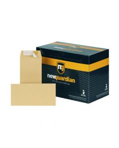 NEW GUARDIAN DL ENVELOPE PEEL/SEAL 130GSM MANILLA (PACK OF 500) E26503