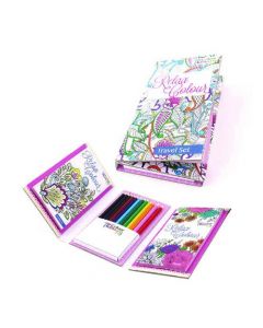 TALLON ADULT COLOURING BOOK TRAVEL SET (PACK OF 2 X 6) 6844