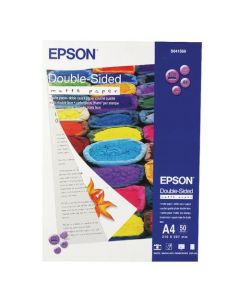 EPSON HEAVY WEIGHT DOUBLE SIDED A4 MATTE PHOTO PAPER 178GSM (PACK OF 50 SHEETS)
