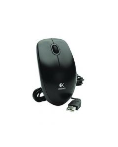 Logitech B100 Optical Mouse USB Black (800dpi sensitivity ensures accurant control) 910-001246