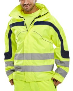 BEESWIFT ETON BREATHABLE EN471 JACKET SATURN YELLOW L (PACK OF 1)
