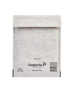 MAIL LITE PLUS BUBBLE LINED POSTAL BAG SIZE C/0 150X210MM OYSTER WHITE (PACK OF 100) MLPC/0