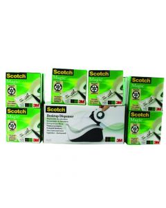 SCOTCH MAGIC TAPE 810 19MM X 33M (PACK OF 16) WITH FREE DISPENSER 8-1933R16060