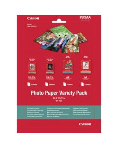 CANON PHOTO PAPER VARIETY PACK OF A4 AND 10CM X 15CM (PACK OF 20 SHEETS) 0775B079