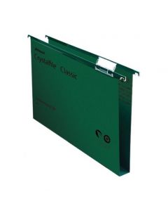 REXEL CRYSTALFILE CLASSIC SUSPENSION FILE A4 GREEN (PACK OF 50 FILES) 70621