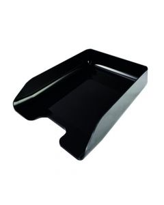 Q-CONNECT EXECUTIVE LETTER TRAY BLACK (SUITABLE FOR A4 AND FOOLSCAP DOCUMENTS) CP125KFBLK (PACK OF 1)