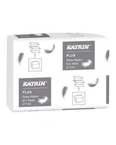 KATRIN RESTA NAPKIN M2 2-PLY WHITE 140 SHEET (PACK OF 15 NAPKINS) 31474
