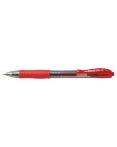 PILOT G207 GEL INK RETRACTABLE ROLLERBALL PEN RED (PACK OF 12) G2RED
