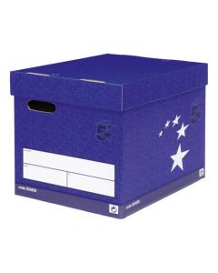 5 STAR ELITE SUPERSTRONG ARCHIVE STORAGE BOX FOOLSCAP BLUE FSC [PACK OF 10 BOXES]