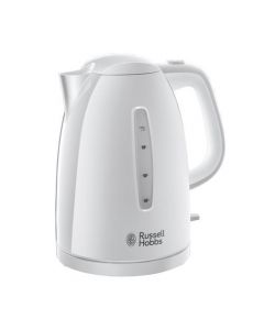 RUSSELL HOBBS TEXTURES KETTLE 1.7L 3000W 360 DEGREES ROTATION AUTO-OFF SAFETY LID WHITE REF RH2127