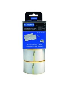 COMPATIBLE DYMO LARGE ADDRESS LABEL 36 X 89MM (PACK OF 520) LL87012