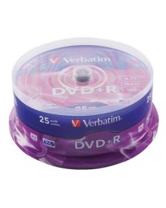 Verbatim DVD+R Spindle 16x 4.7GB (Pack of 25) 43500