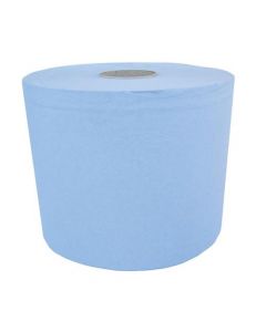 MAXIMA CENTREFEED ROLL 3-PLY 180MMX114M BLUE REF 1105186 [PACK 6]