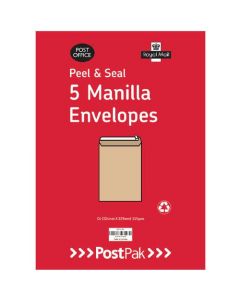 ENVELOPES C5 PEEL AND SEAL MANILLA 115GSM (PACK OF 200) 9731326
