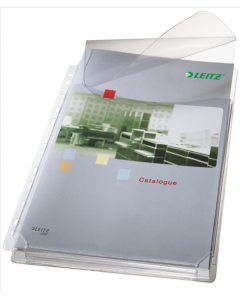 LEITZ EXPANDING POCKET WITH FLAP A4 CLEAR (PACK OF 5 POCKETS) 47573003