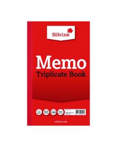 SILVINE TRIPLICATE MEMO BOOK 210X127MM (PACK OF 6) 605